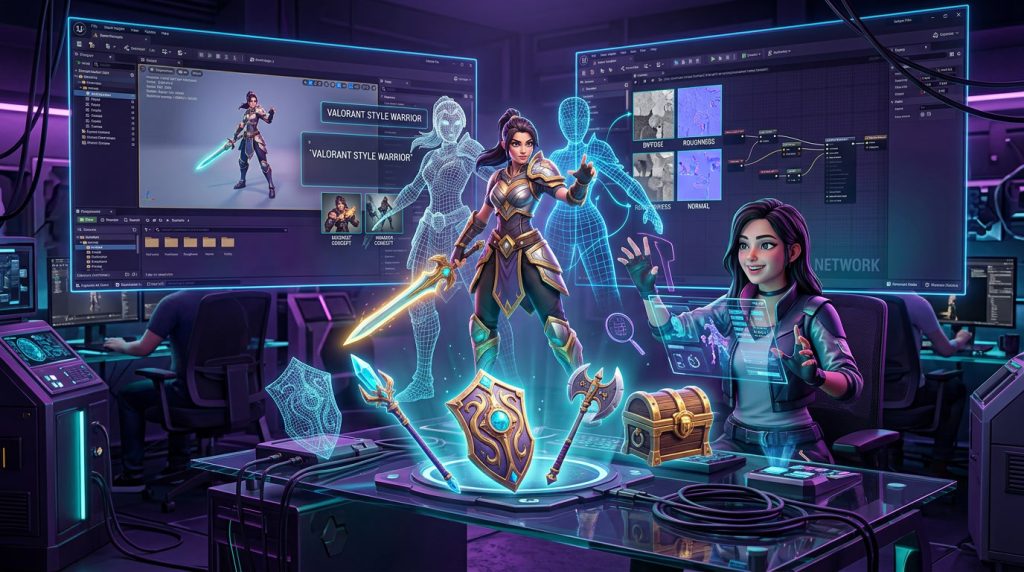 Tripo 3D AI generating game-ready 3D models, characters, and props